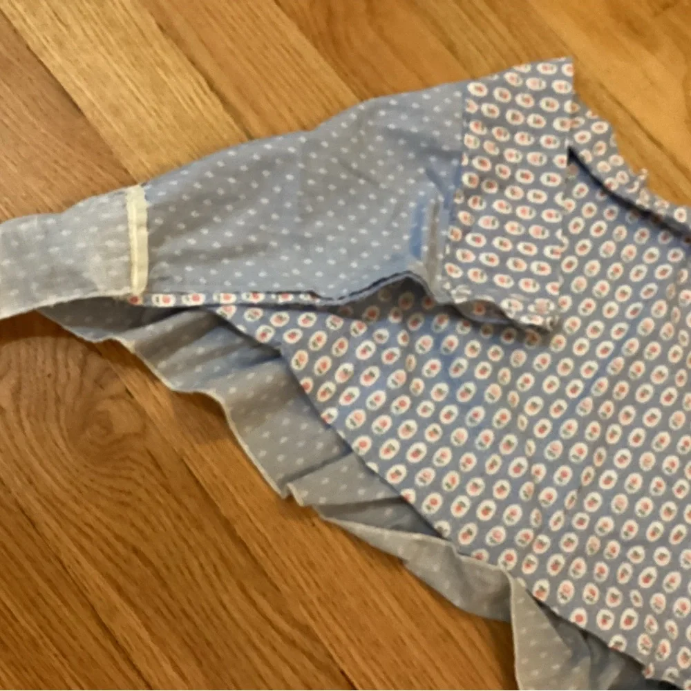 Vintage Shabby Chic Ruffled Valance